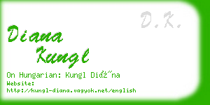 diana kungl business card